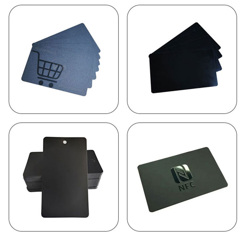 Blank Black Plastic Business Card