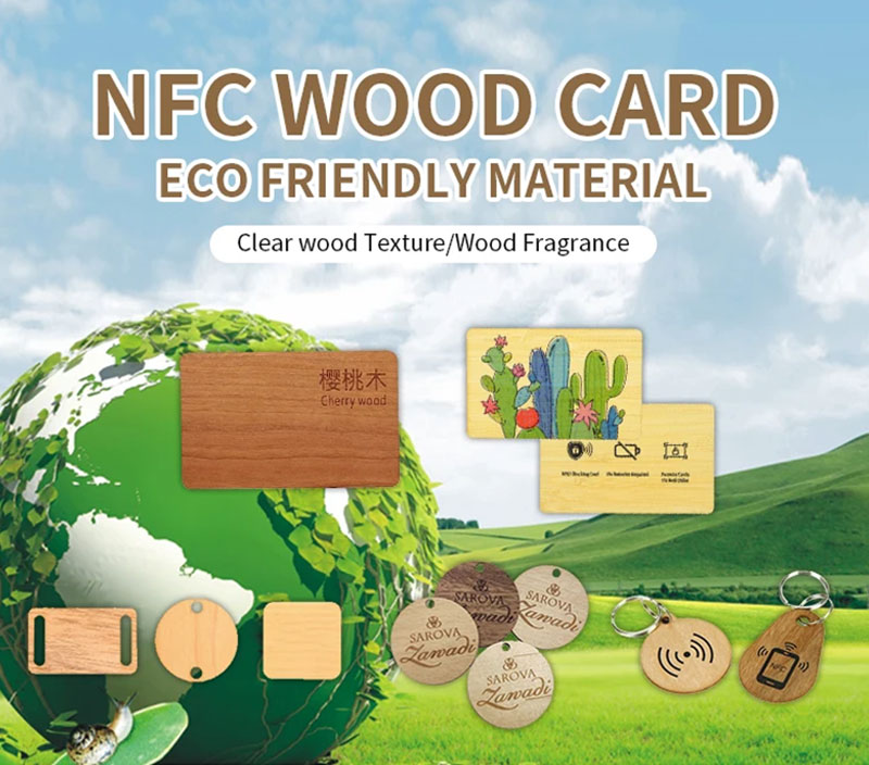 RFID Business NFC Blank Wood Card