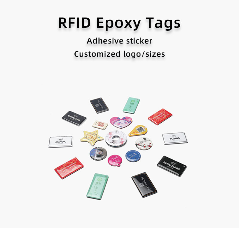 Water Proof Epoxy NFC Social Media Tag Key Custom