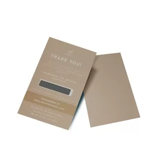 Thank You Scratch Off Business Card Printing